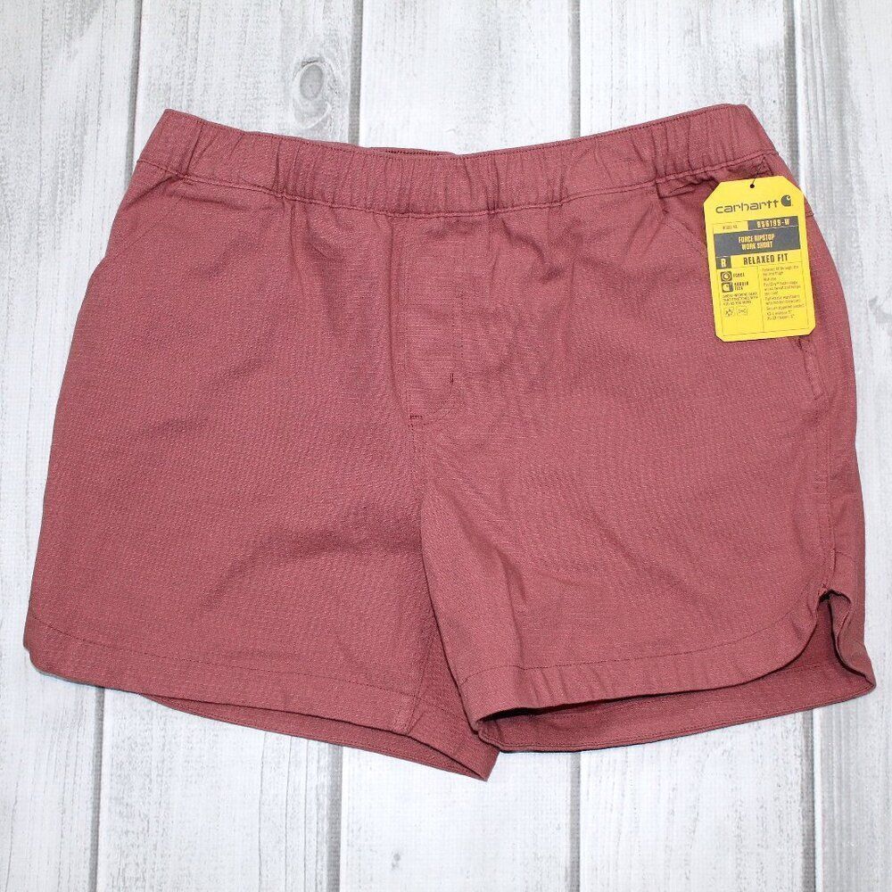 NEW Carhartt Women's Force Relaxed Fit Ripstop Work Shorts